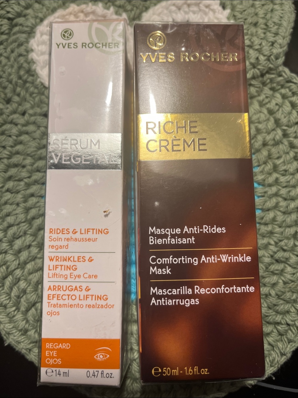 Yves Rocher Riche Crème Comforting Anti-Wrinkle Mask & Serum Vegetal
